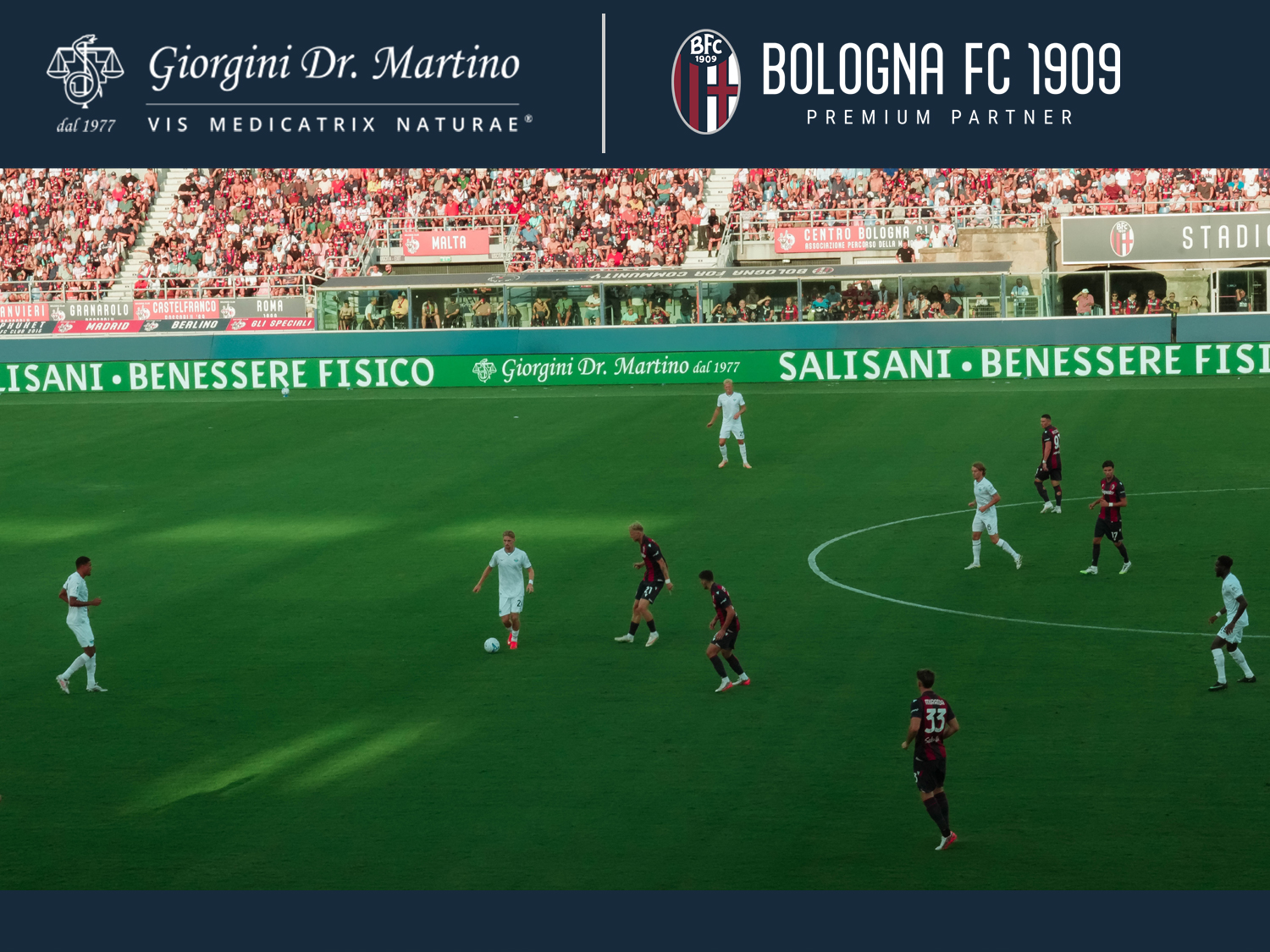 La partnership si rafforza: Giorgini Dr. Martino è Premium Partner del Bologna FC per la stagione 2026/27 